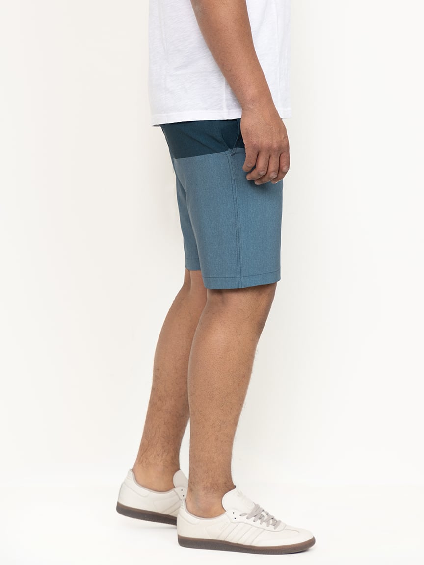 Men's Printed Colourblock Hybrid Shorts