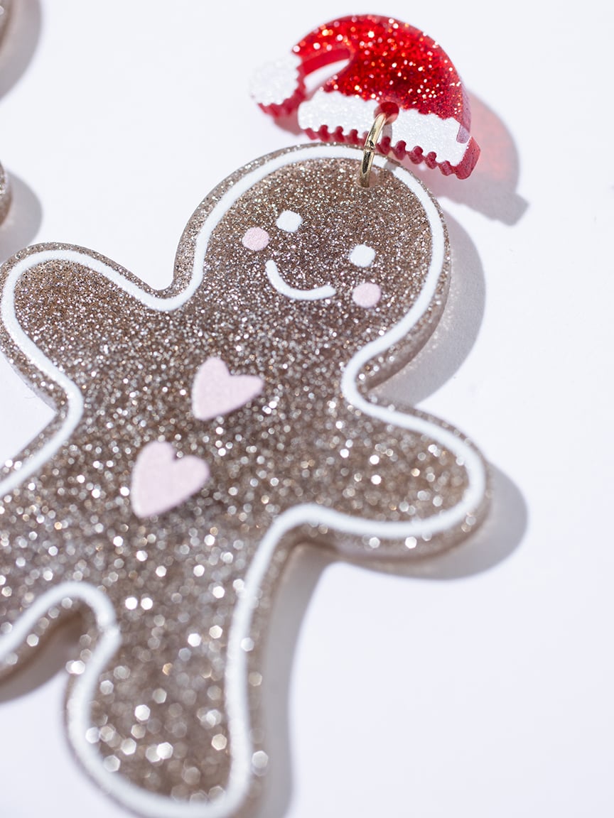 Women's Gingerbread Man Earrings