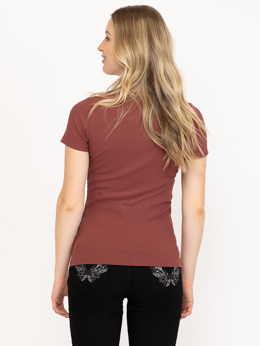 Women's Crew Neck Rib Tee