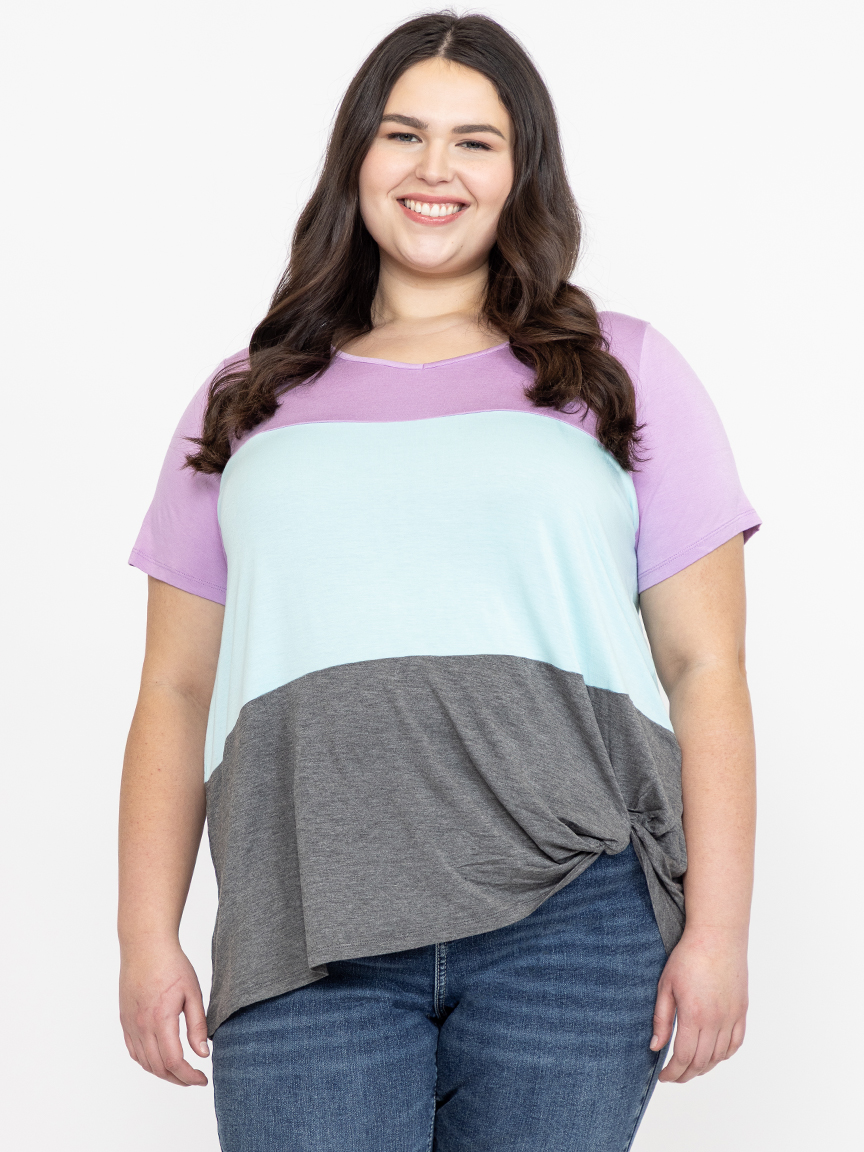 Colorblocked Top Women's Colour Block top Warehouse One