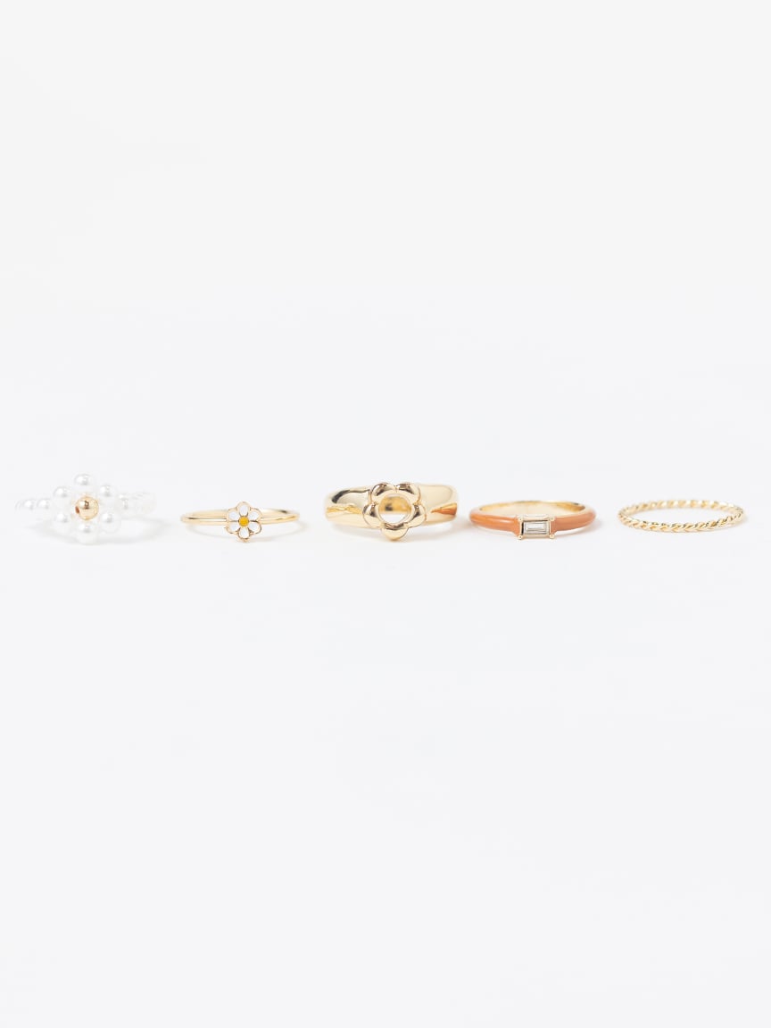 Women's Daisy Ring Set