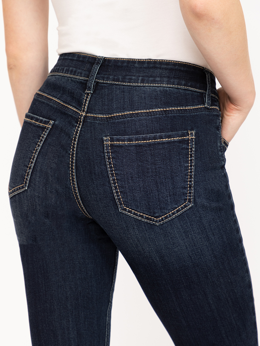 Women's Dark Wash Striaght Leg Jeans