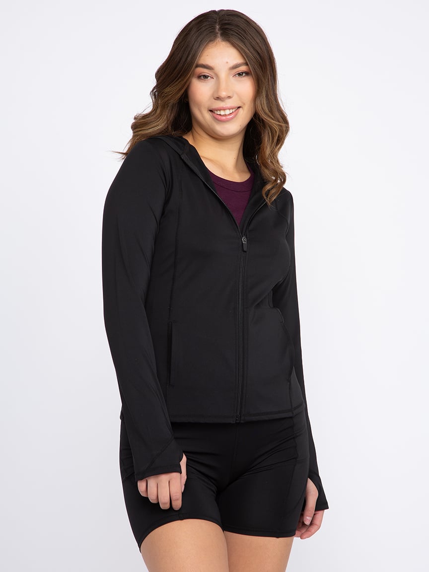 Women's Active Zip Front Hoodie Warehouse One
