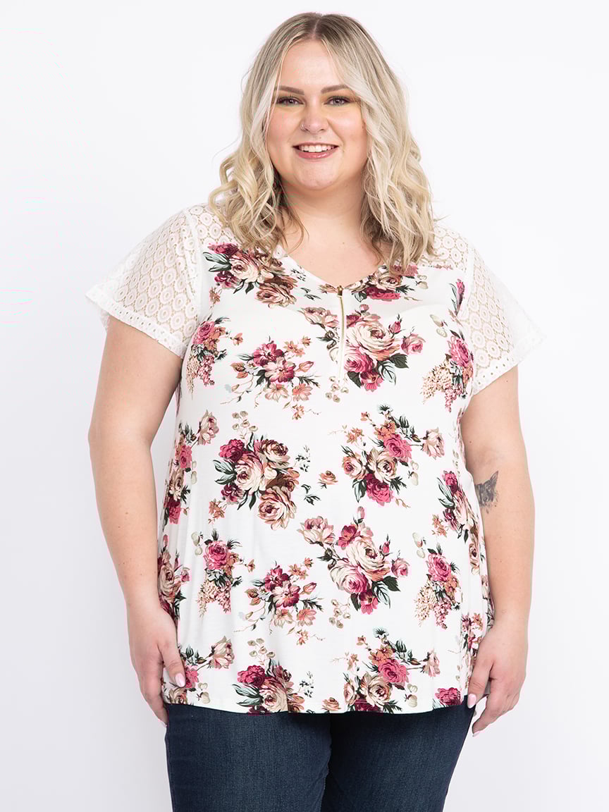 Women's Half Zip Top Warehouse One
