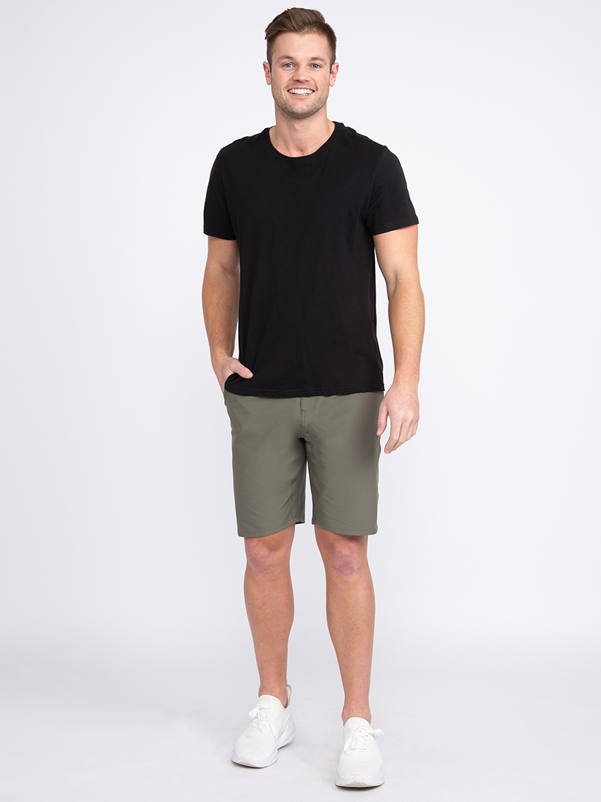 【日本入手困難】Bonded pique and technical jersey Bermudas Men's Athletic Tech Shorts Warehouse One