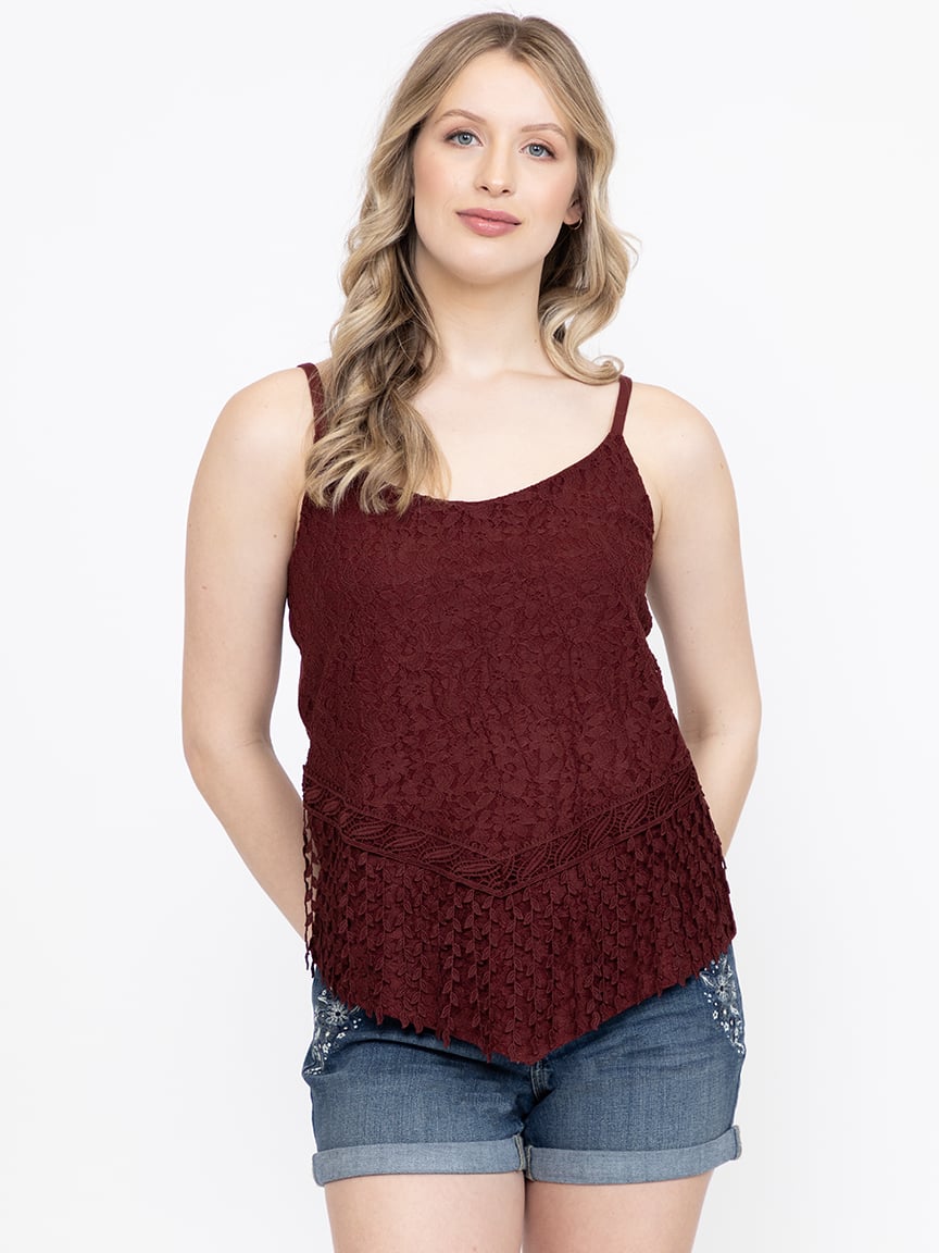 Women's Fringe Strappy Tank Warehouse One