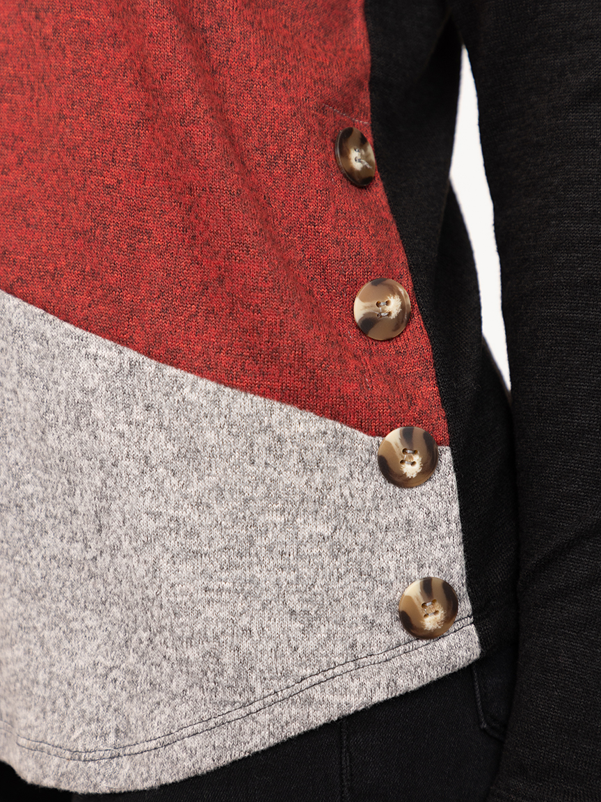 Women's Angled Colour Block Top