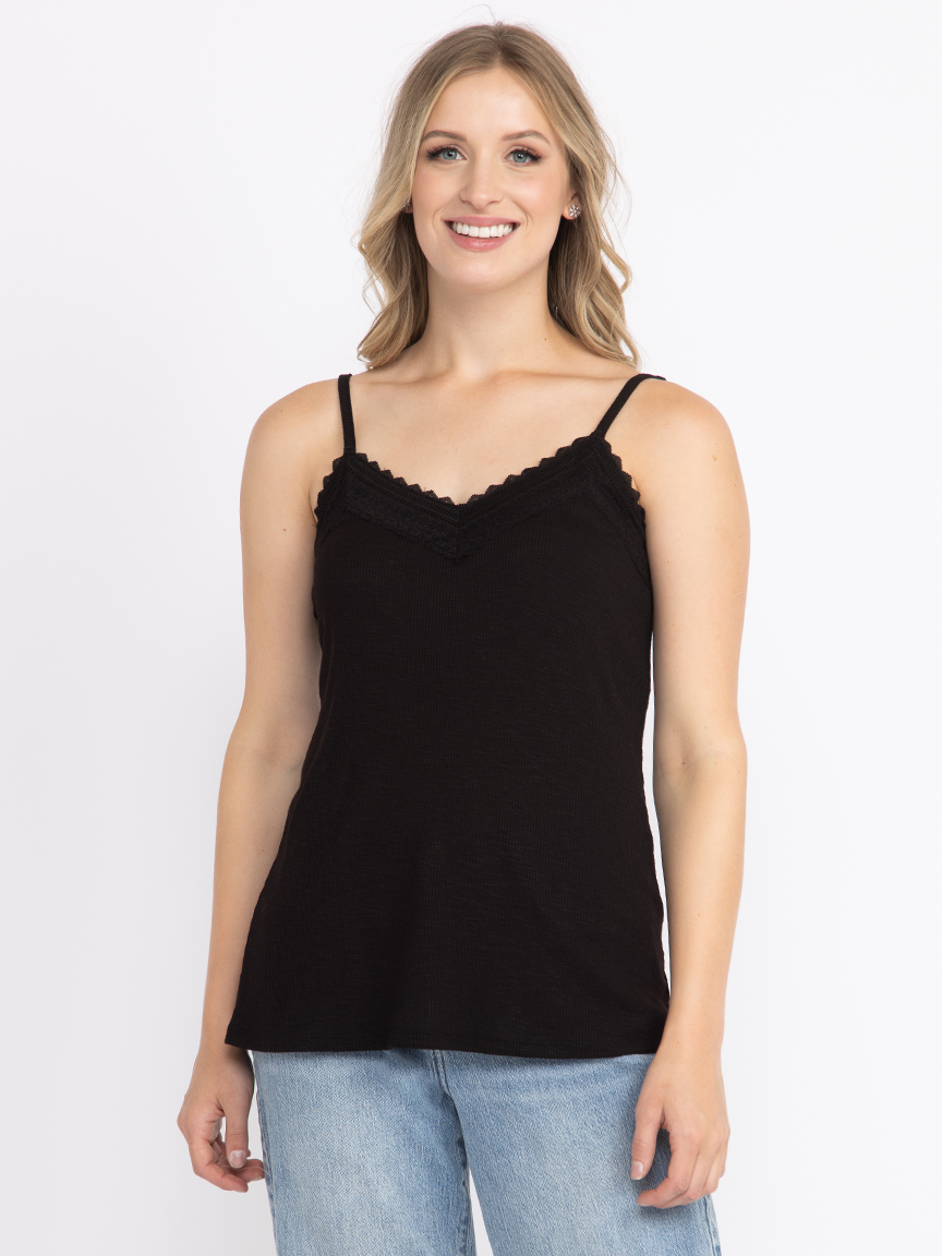 トップス andmary Nini lace tank black ANDMARY】Nini lace tank