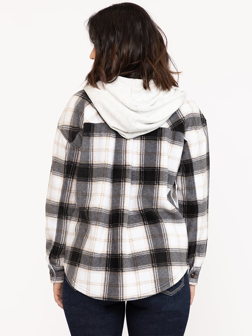 Women's Polar Fleece Plaid Shirt