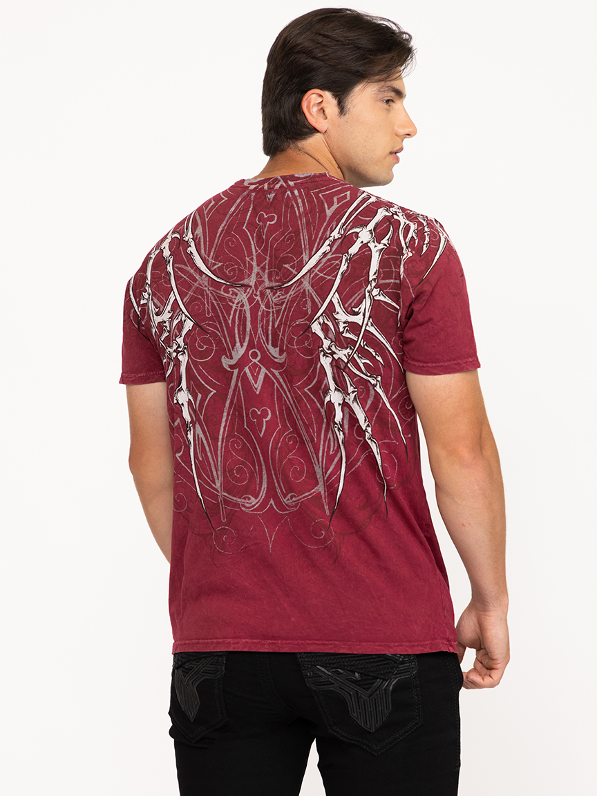 Men's Red Skeleton Tee
