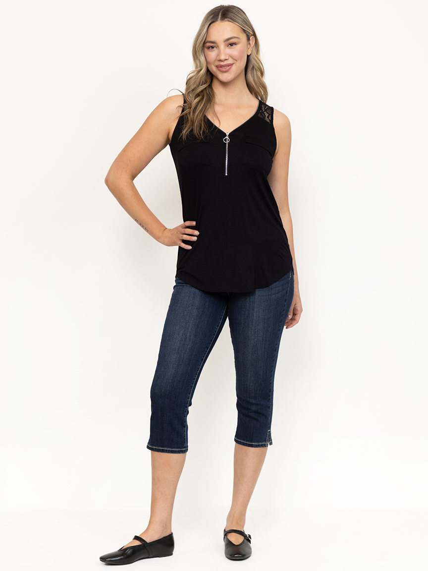 Women's Half Zip Tank Warehouse One