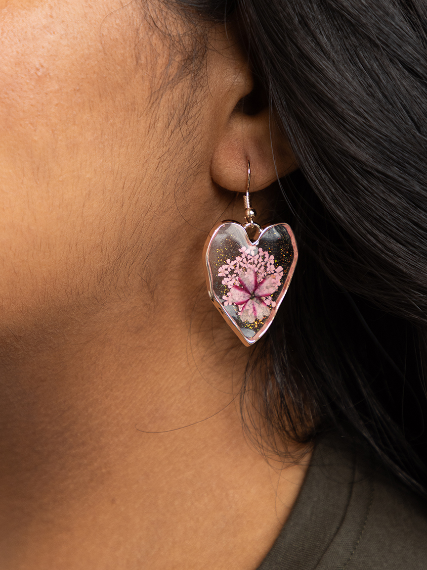 Women's Pressed Flower Earrings