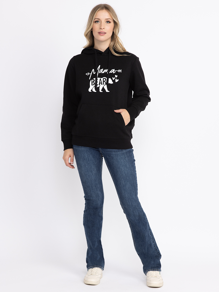 ひなmama Women's Mama Bear Popover Hoodie Warehouse One