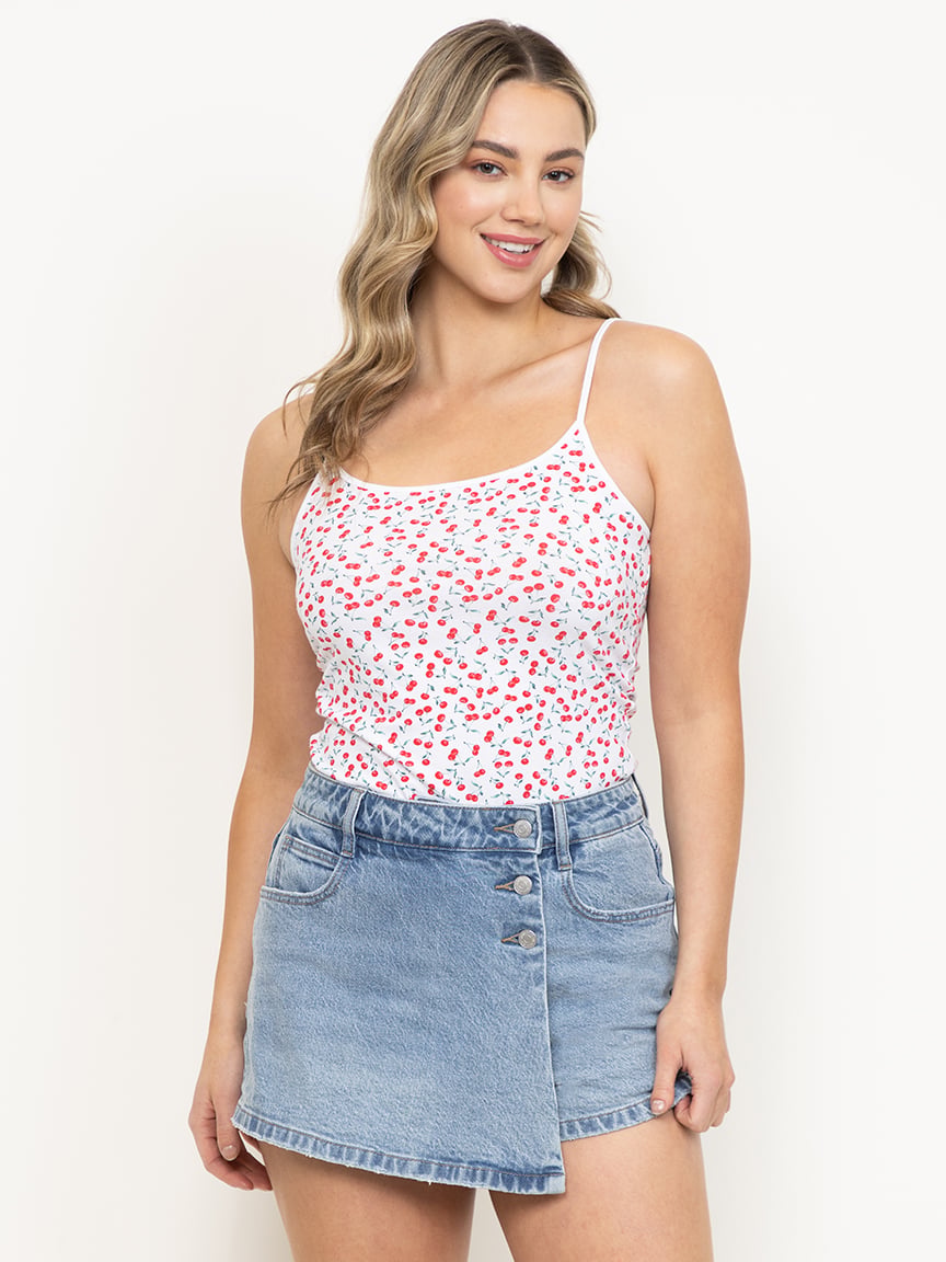 Women's Cherry Scoop Neck Cami