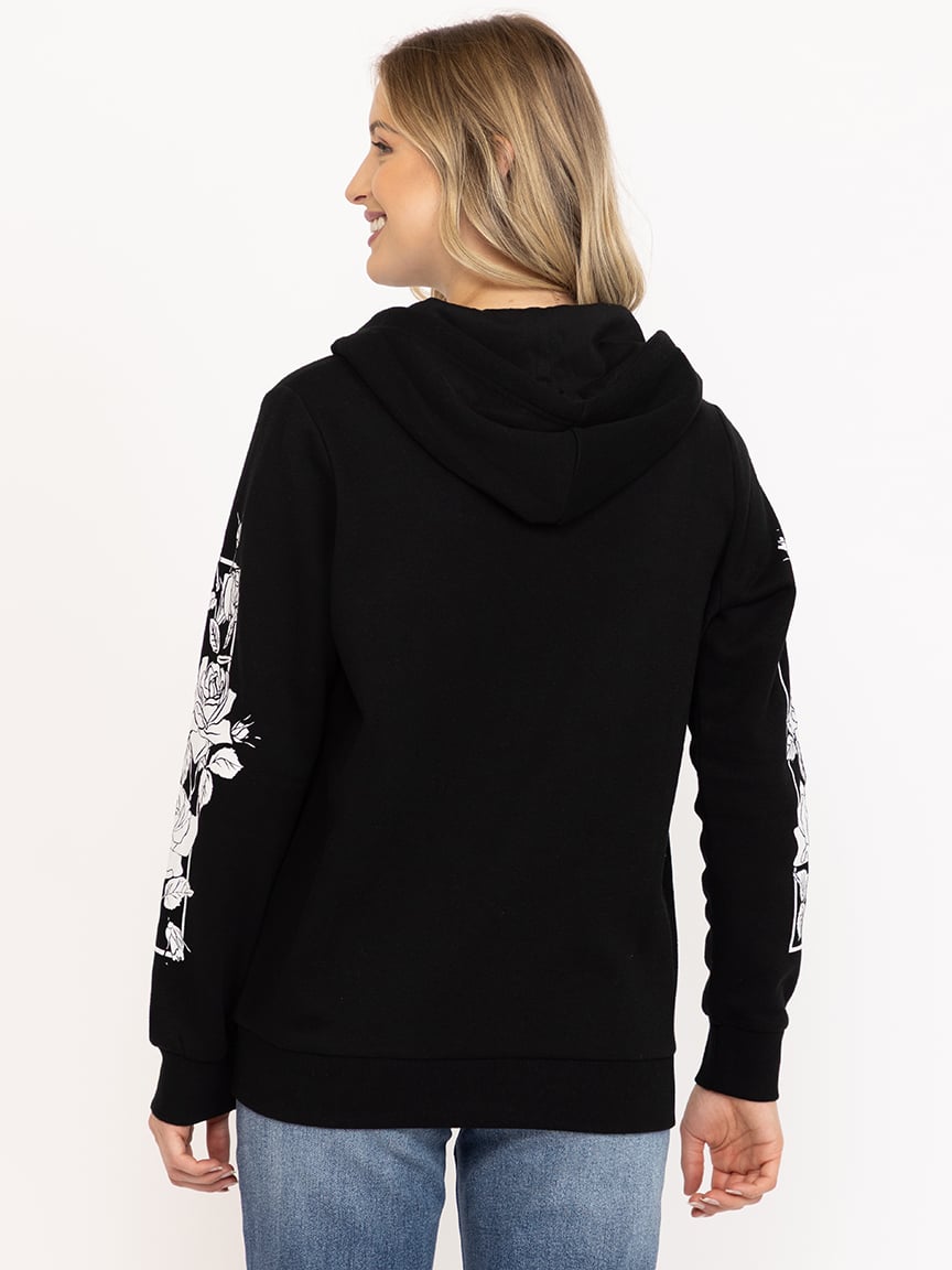 Women's Rose Zip Hoodie