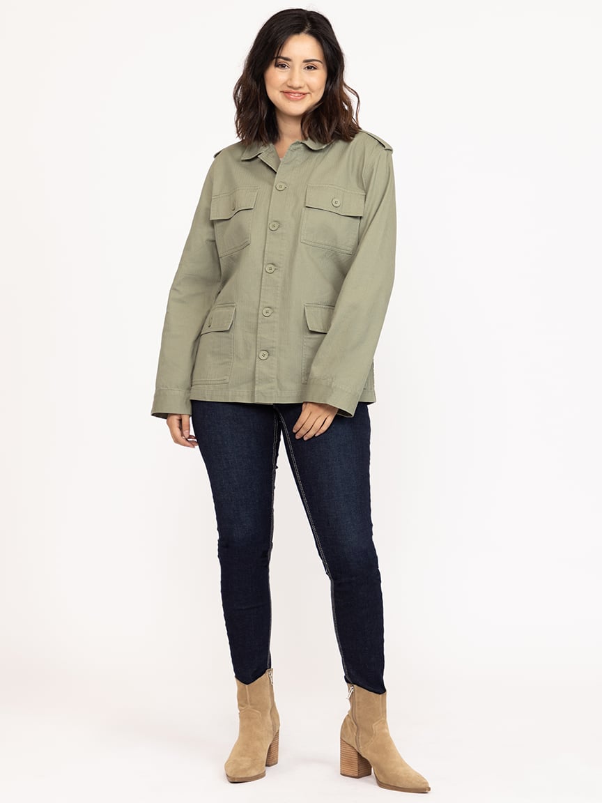Women's Chore Coat with Knit Back