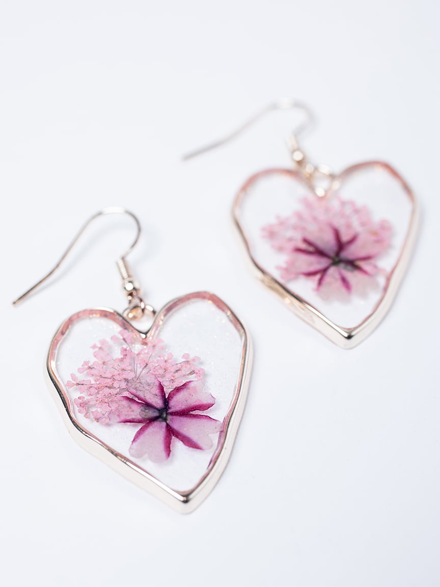 Women's Pressed Flower Earrings