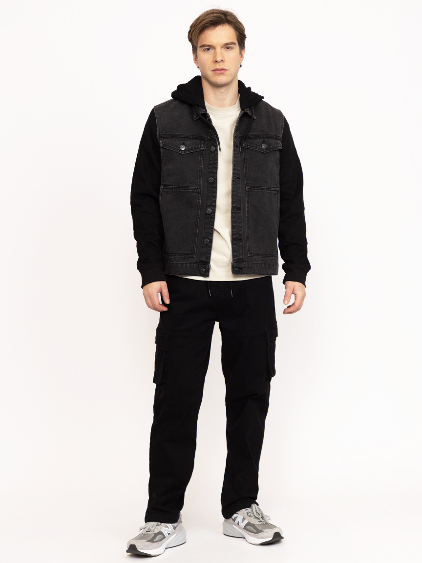 Men's Black Cargo Sneaker Pant