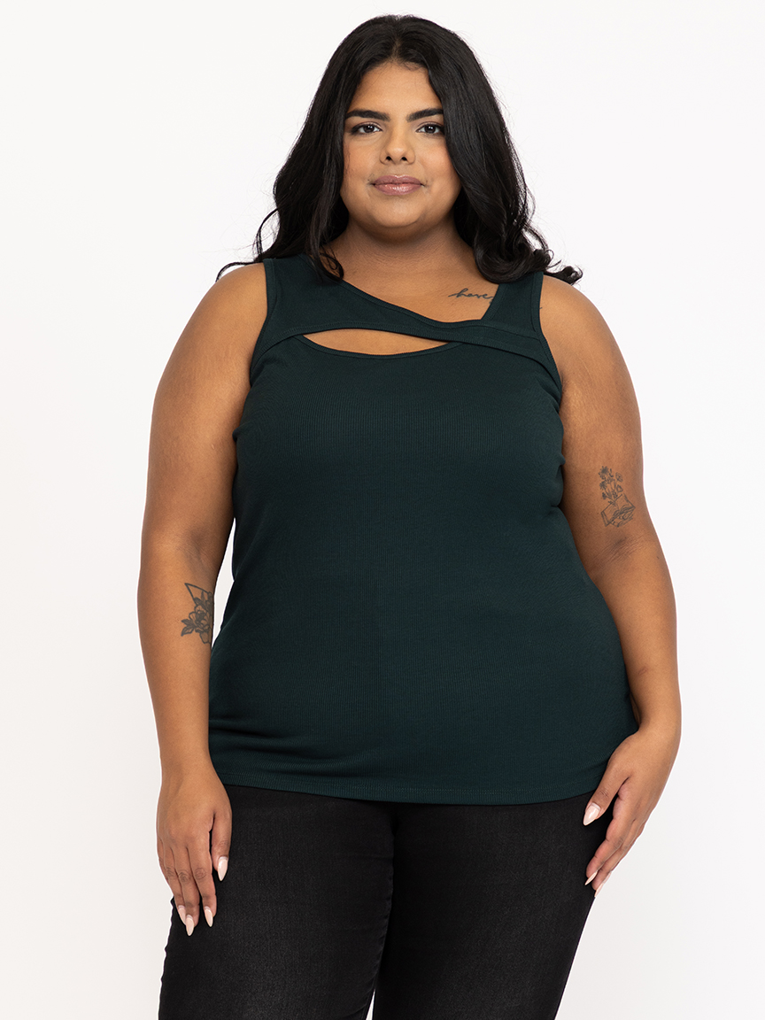 Women's Rib Cut Out Tank