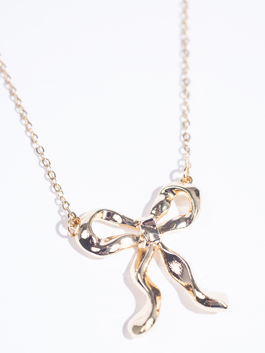 Women's Ribbon Bow Necklace