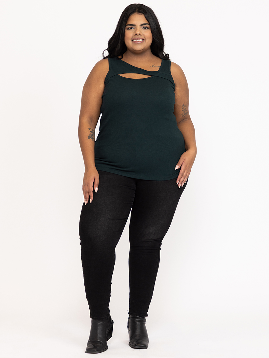 Women's Rib Cut Out Tank