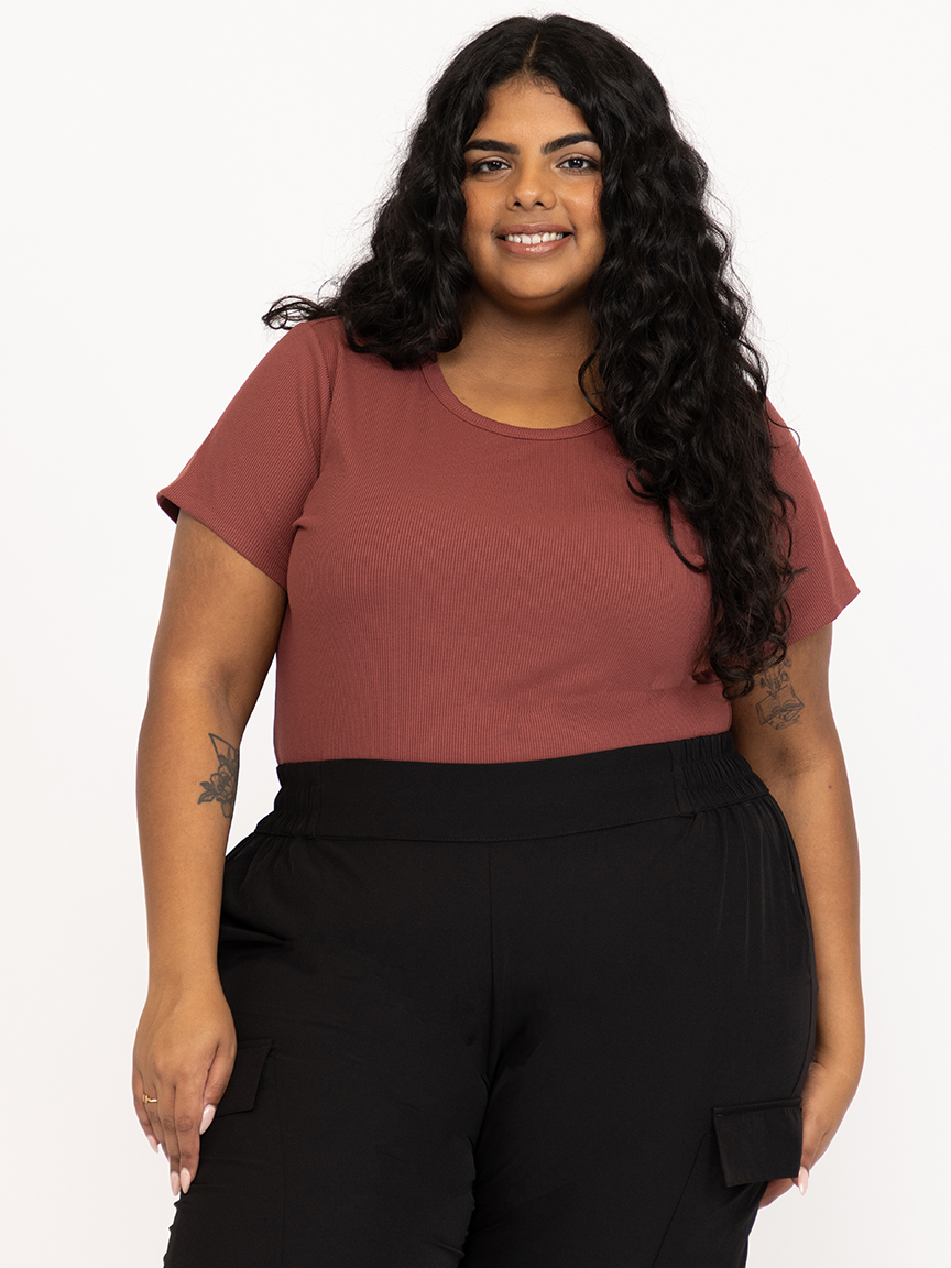 Women's Crew Neck Rib Tee