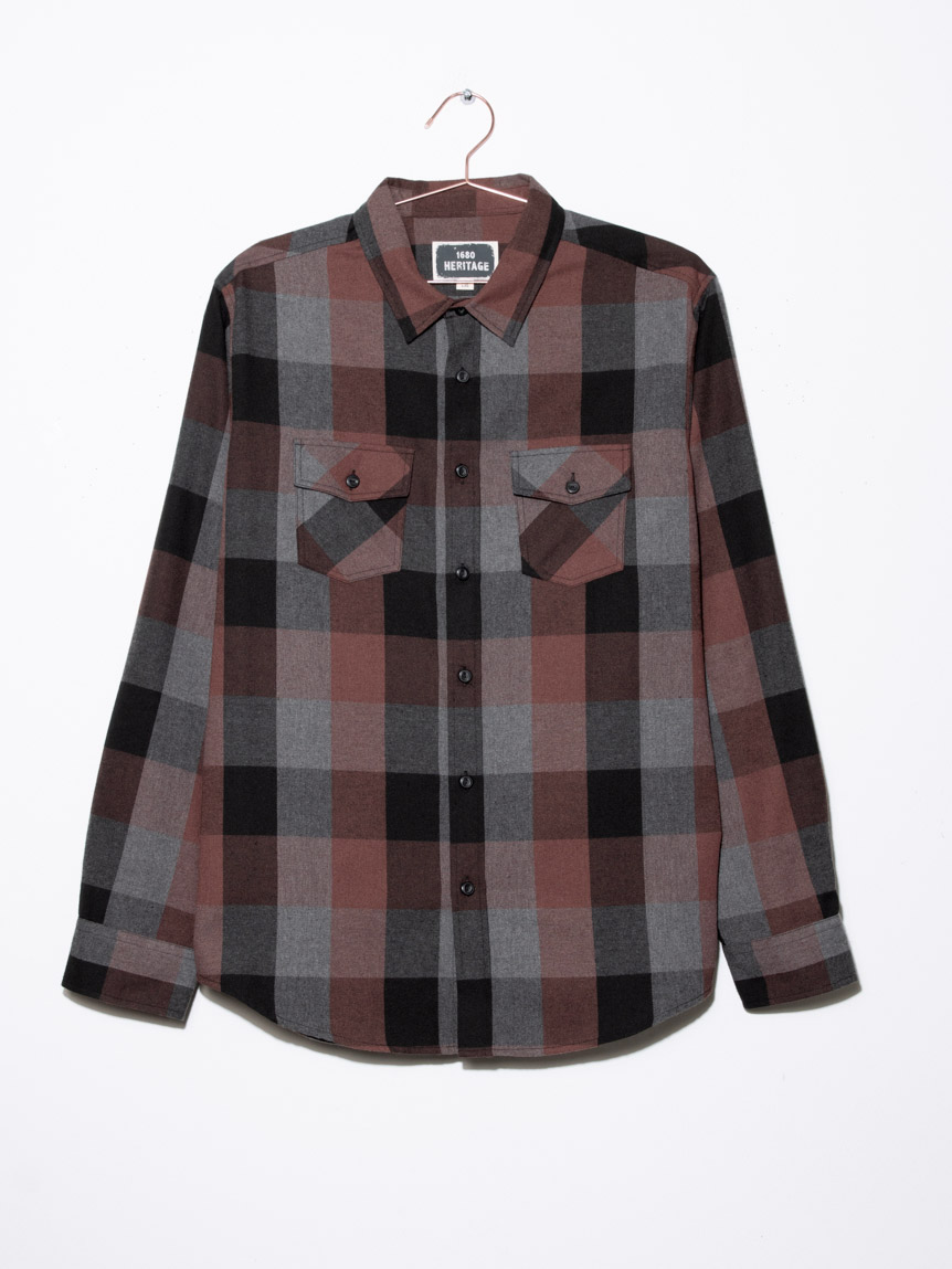 Men's Plaid Flannel Shirt Warehouse One