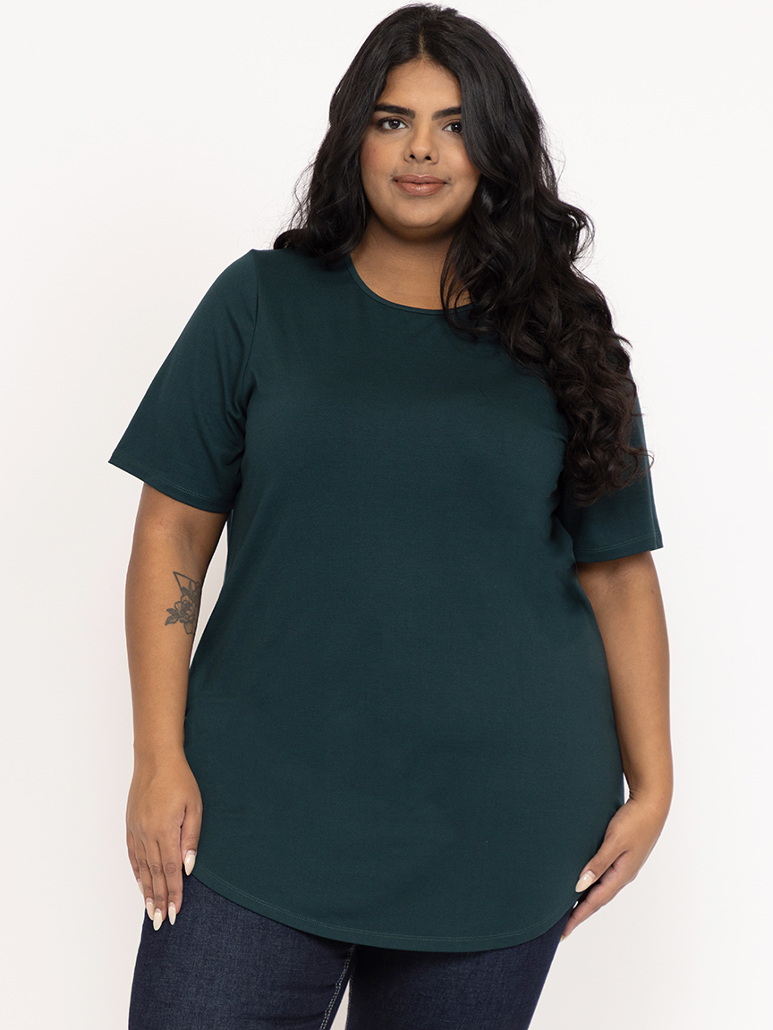 Women's Crew Neck Legging Tunic Tee