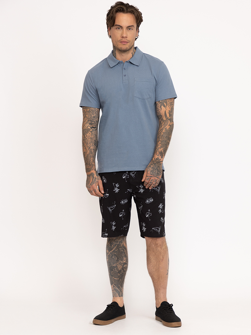Men's Printed Tropical Board Shorts