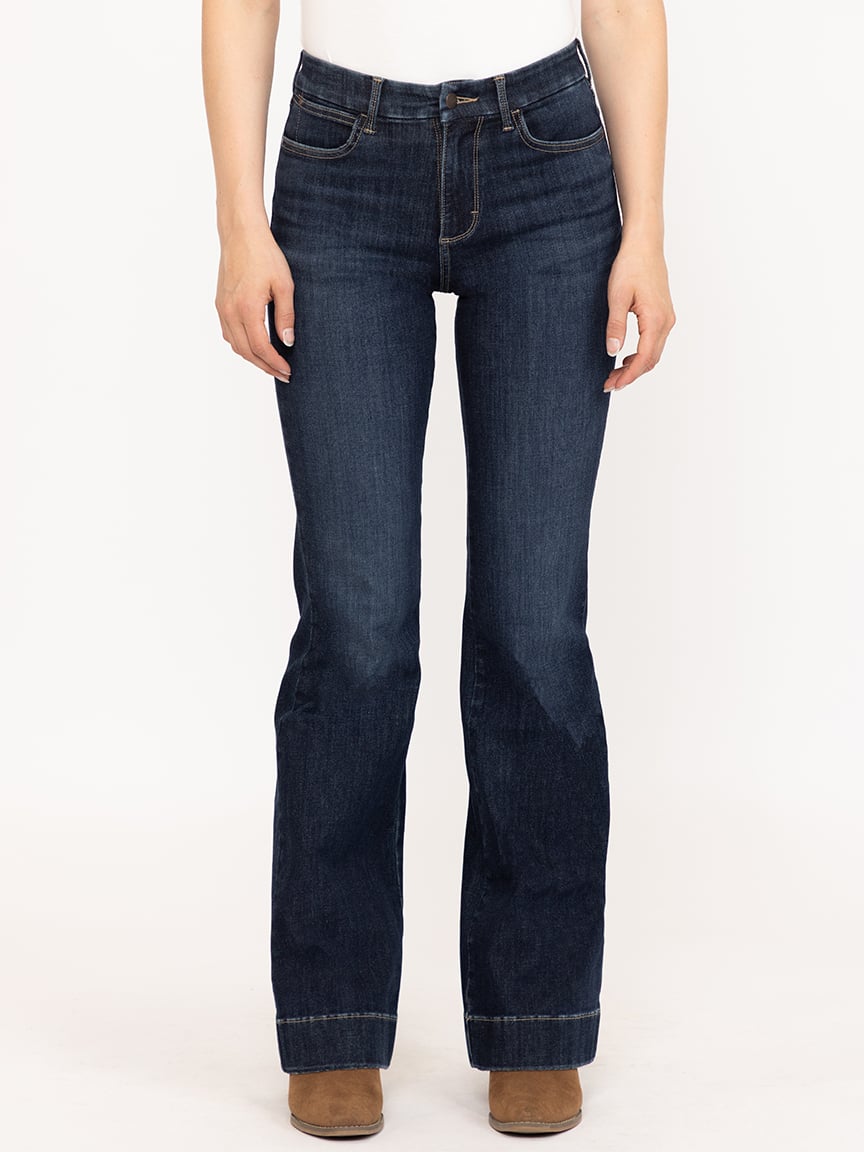 Women's Wrangler Bespoke High Rise Dark Wash Trouser Jean