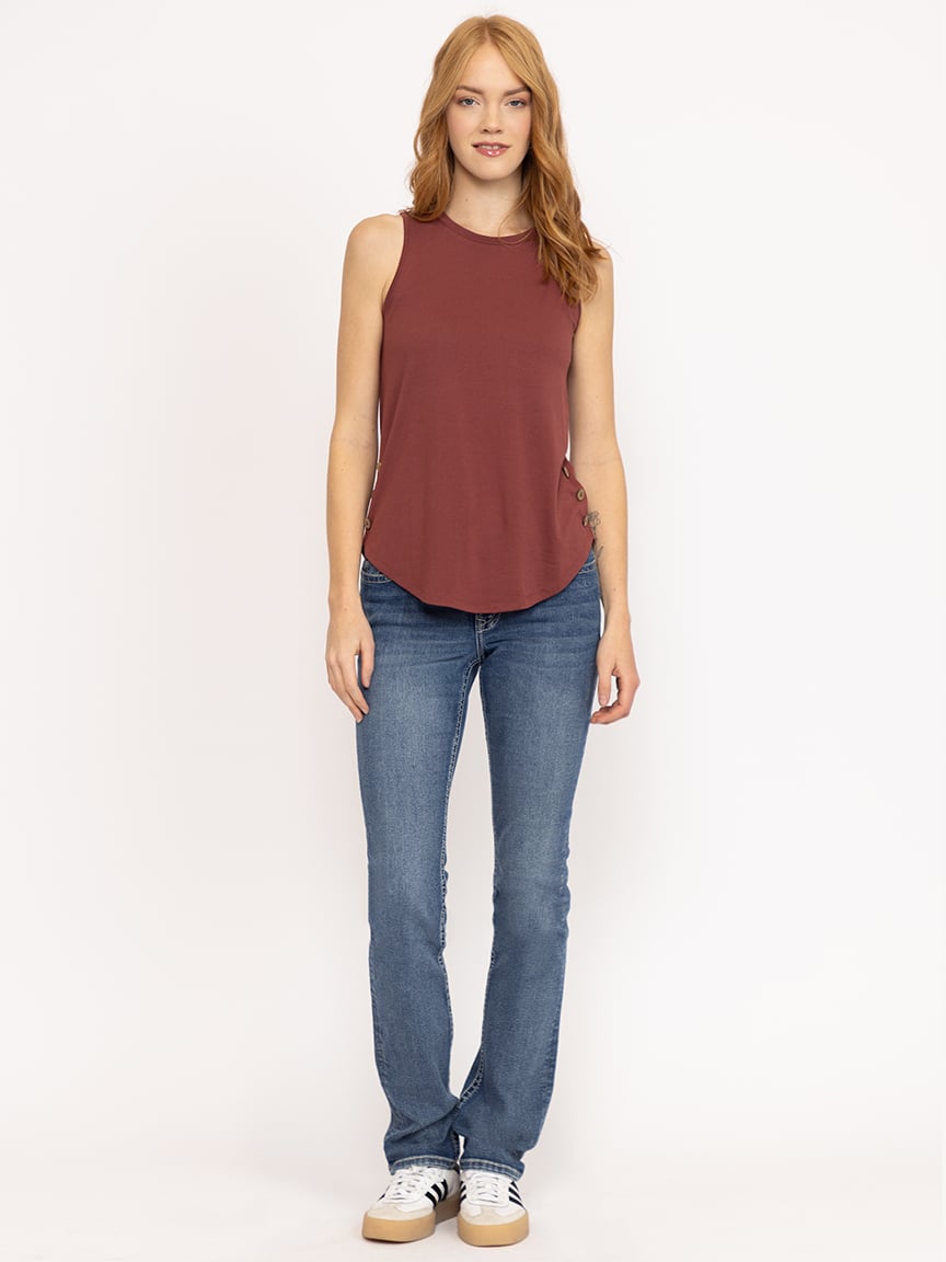 Women's Side Button Tank