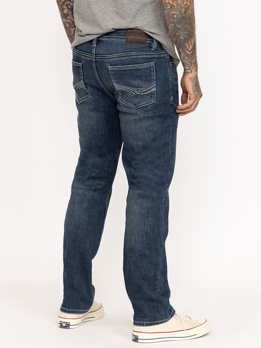 Men's Slim Straight Med Dark Jeans