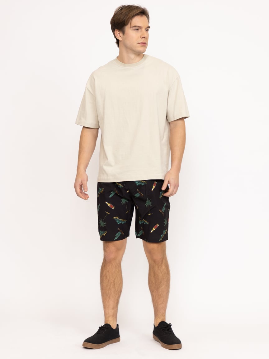 Men's Printed Beer Swim Shorts