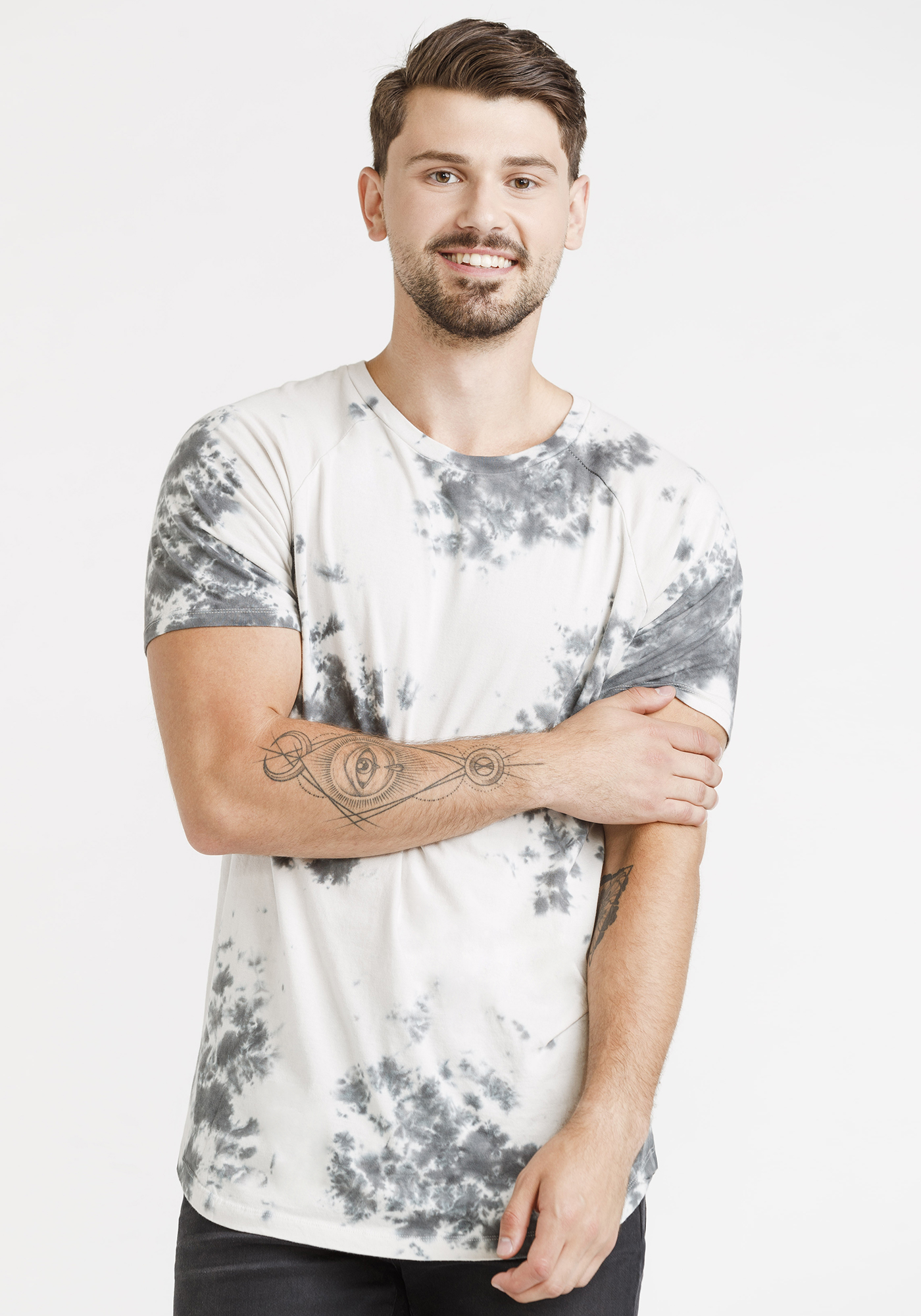 Men's Tie Dye Raglan Tee