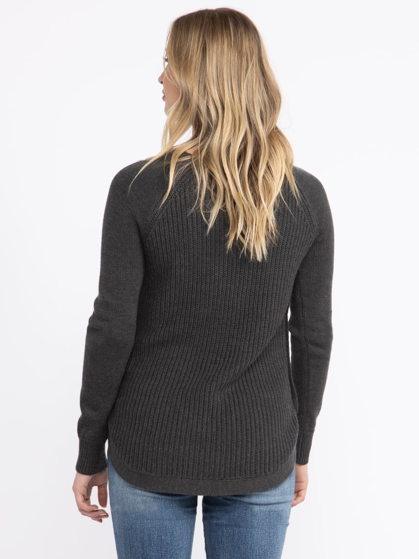 トップス WILLFULLY ring button 3way long sweat Women's Side Button Sweater Warehouse One