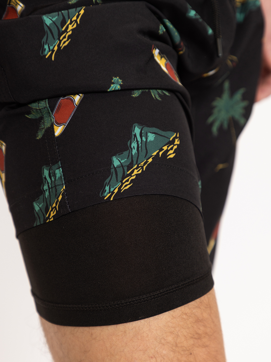 Men's Printed Beer Swim Shorts