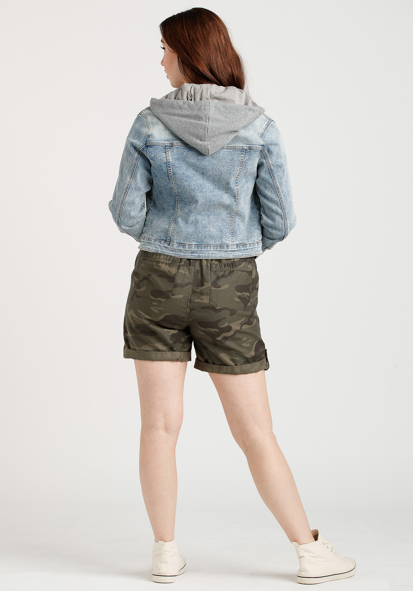【Raucohouse】Smoke washed denim hooded jumper Raucohouse